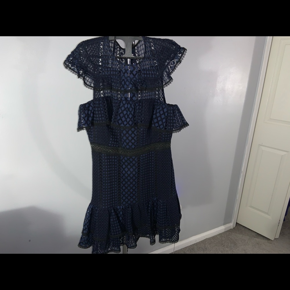 Jay Godfrey Ruffle Lace Dress (12) - Picture 3 of 8